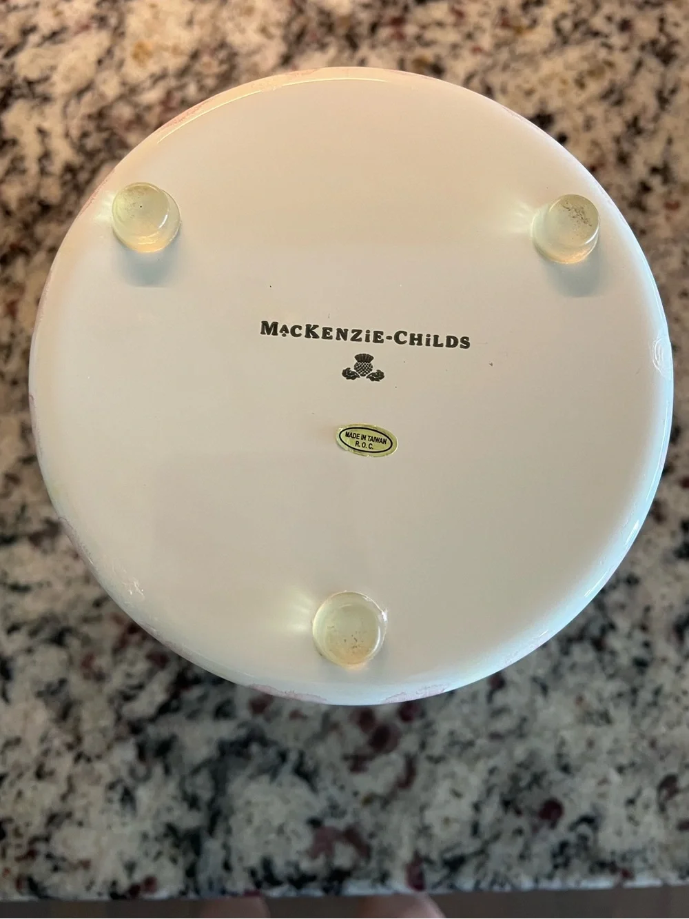 Mackenzie-Childs Vintage Bathing Hut Waste Bin. Rare and Retired. HTF.